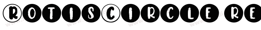 RotisCircle regular字体转换
